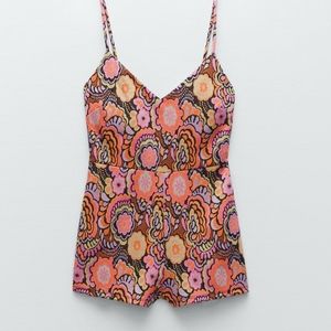 Zara Floral Print Romper
